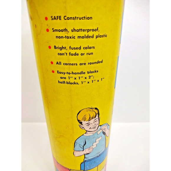 VTG Tri-State Toys Pre-School Plastic Block City Model PS 295 Building Set Toy - Picture 9 of 11